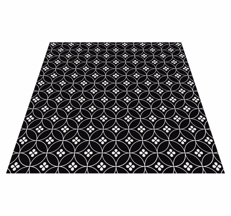 Vinyl Teppich geometrisch geometrisches kreismuster - TenStickers