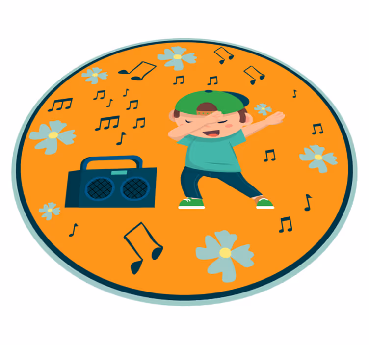 Vinyl Teppich Kinderzimmer kindertanzbilder - TenStickers