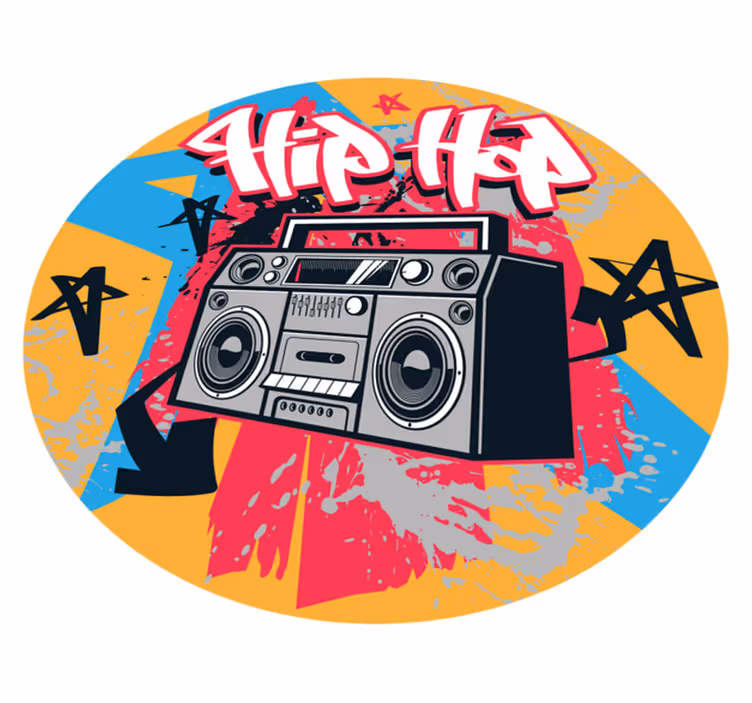 Vinyl Teppich Jugendzimmer Hip Hop - TenStickers