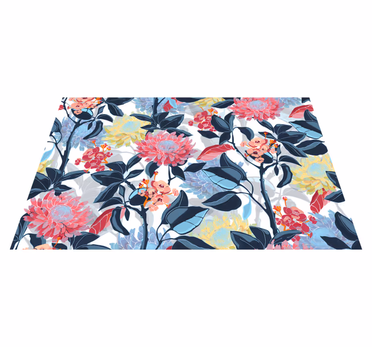 Vinyl Teppich Blumen detail des blumenarrangements - TenStickers