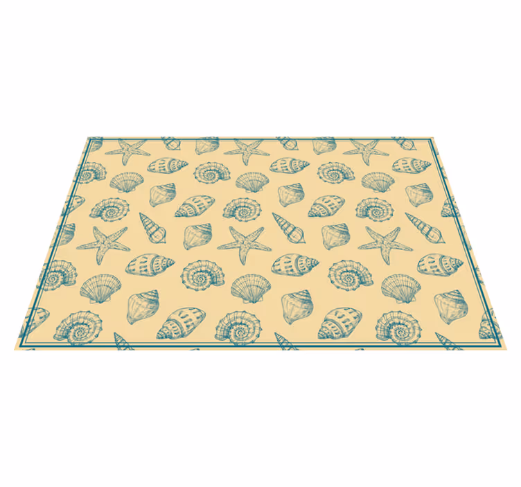 Vinyl Teppich Tiere muschel-motiv - TenStickers