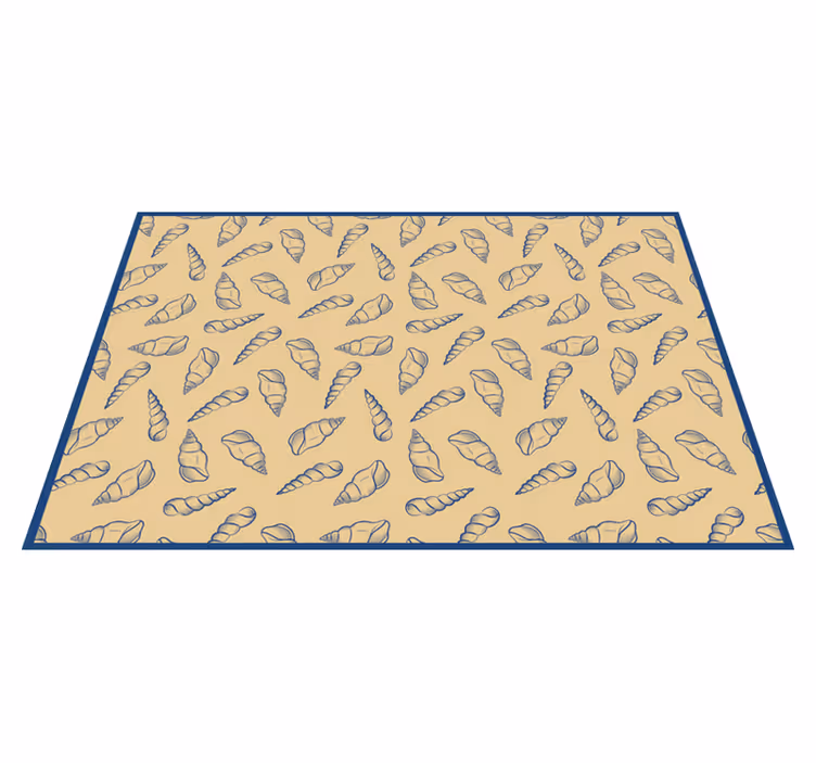 Vinyl Teppich Badezimmer akzent mit maritimem motiv - TenStickers