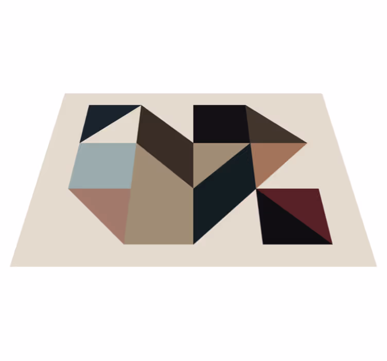 Vinyl Teppich geometrisch geometrische formen dekor - TenStickers