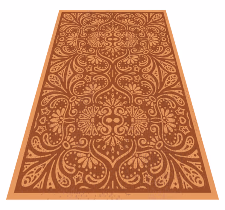 Vinyl teppich küche mandala-inspiriertes ornament - TenStickers