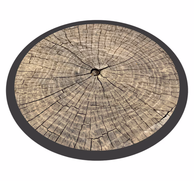 Vinylteppich Holzoptik stammquerschnitt - TenStickers