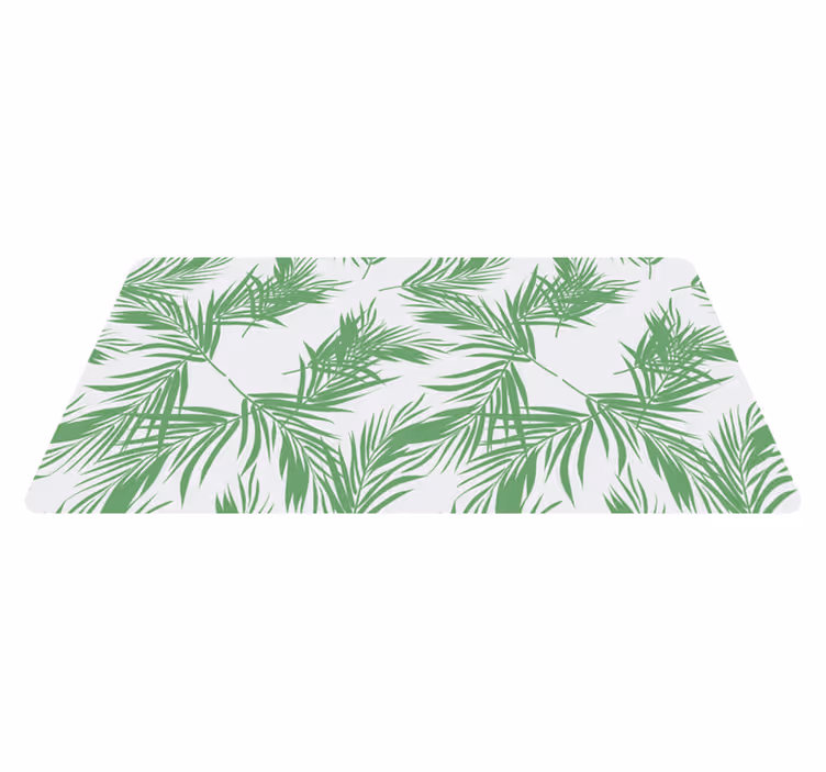 Vinyl Teppich Blumen tropisches palmenmuster - TenStickers