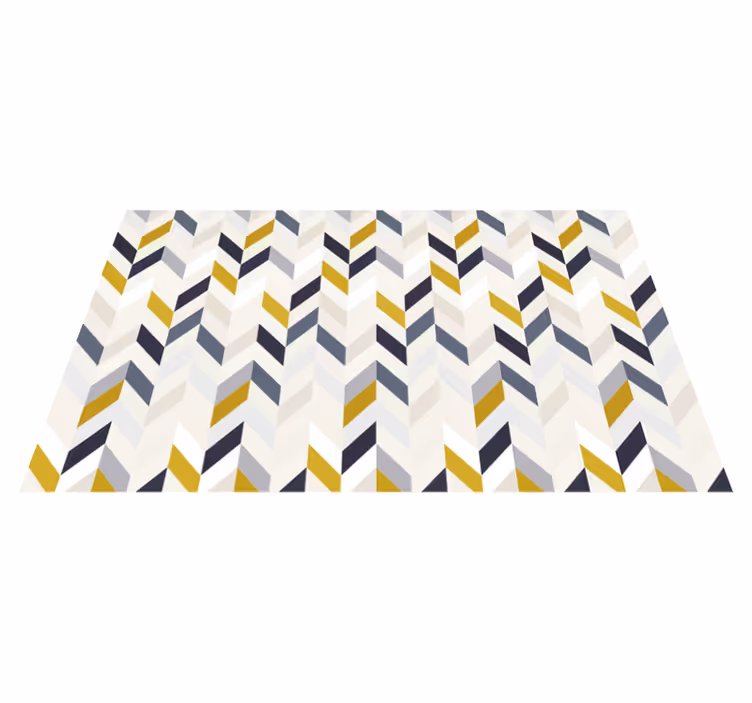 Vinyl Teppich geometrisch chevron-zickzack-muster - TenStickers