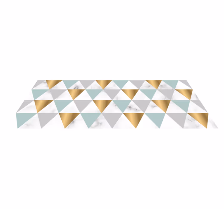 Vinyl Teppich geometrisch geometrisches dreieckmosaik - TenStickers