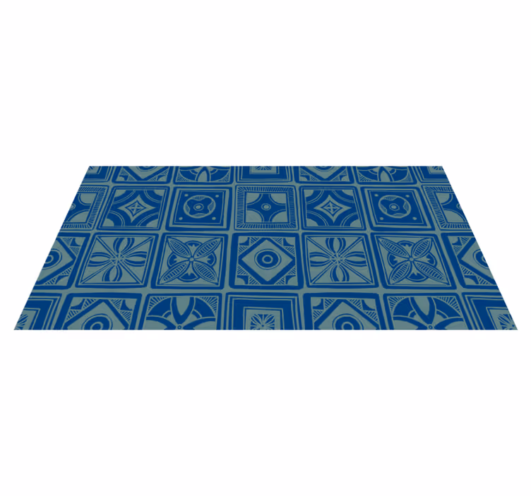 Vinyl Teppich Fliesenoptik dekorative geometrische - TenStickers