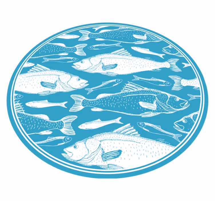 Vinyl Teppich Tiere wasserfauna-motiv - TenStickers