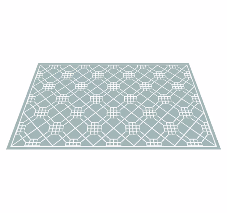Vinyl Teppich Fliesenoptik geometrische fliesensymmetrie - TenStickers