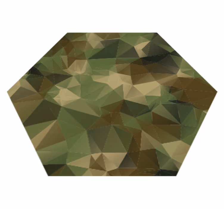 Vinyl teppich geometrisch sechseck muster - TenStickers
