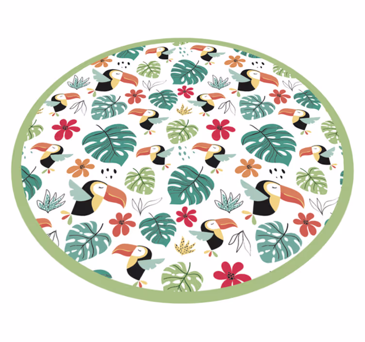 Vinyl Teppich Tiere tropisches tukan-motiv - TenStickers