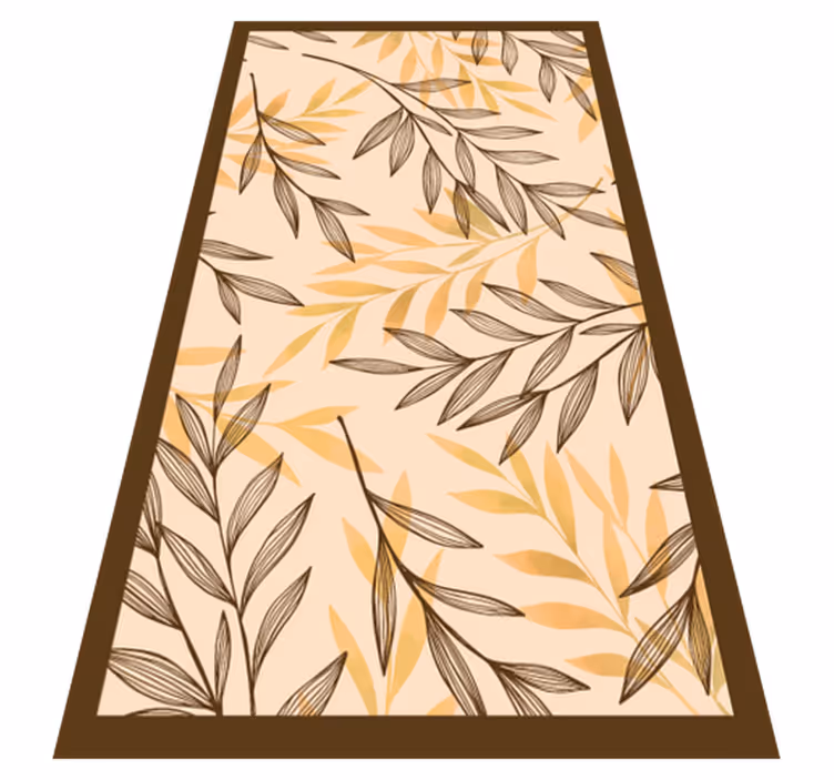 Vinyl Teppich Blumen herbstlaubmotiv - TenStickers