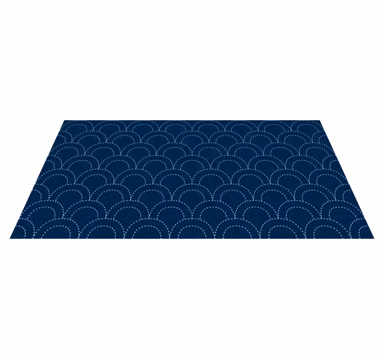 Vinyl Teppich geometrisch tiefen des jakobsmuschelmusters - TenStickers