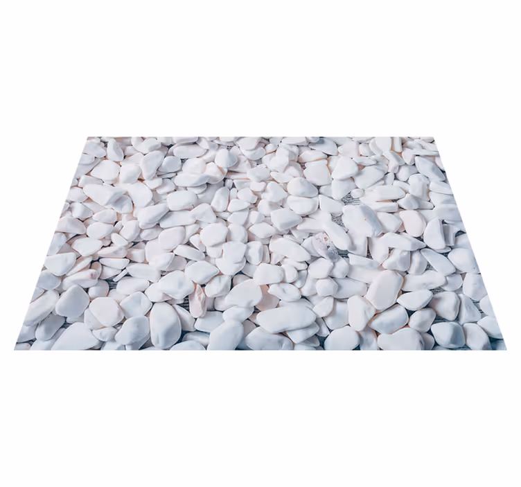 Vinyl Teppich Textur kieselstein-illusion - TenStickers