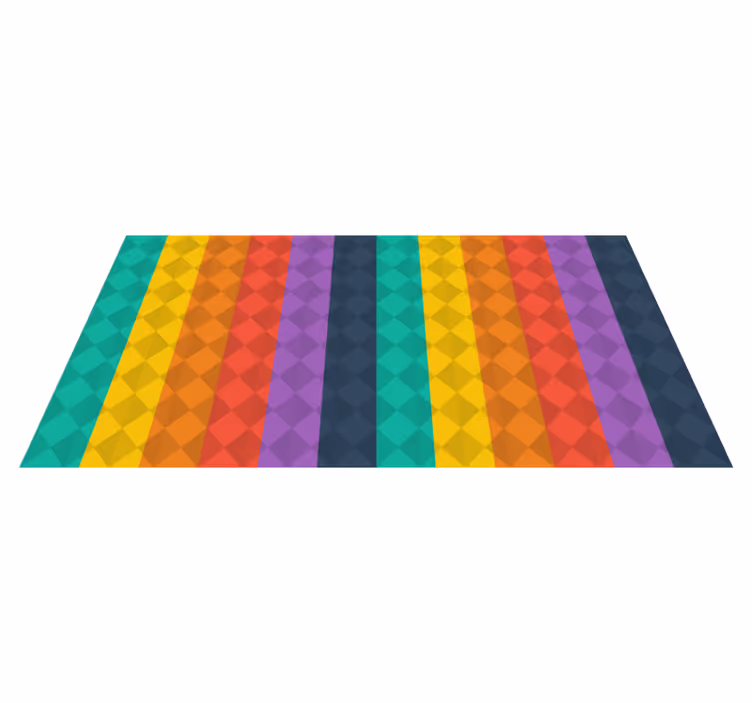 Vinyl Teppich geometrisch buntes geometrisches spektrum - TenStickers