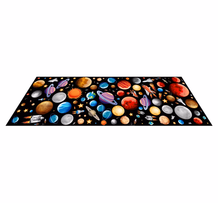 Vinyl Teppich Spiele weltraumforschung - TenStickers