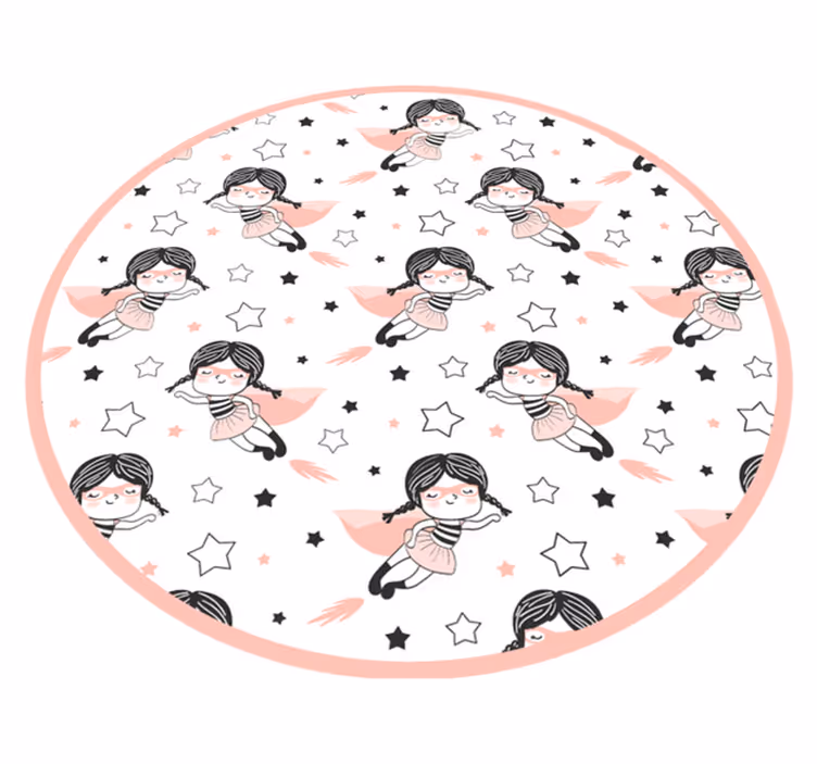 Vinyl Teppich Kinder ballerina kreisspielplatz - TenStickers
