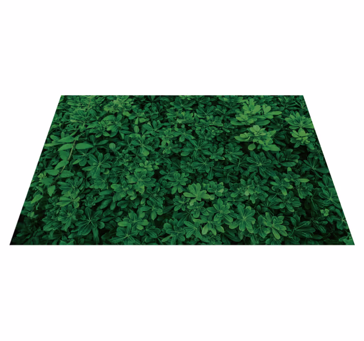 Vinyl Teppich Blumen botanisches kleeblattmuster - TenStickers