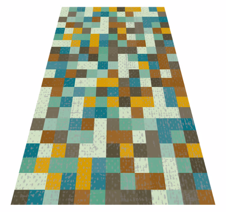 Vinyl teppich geometrisch mosaik geometrie - TenStickers