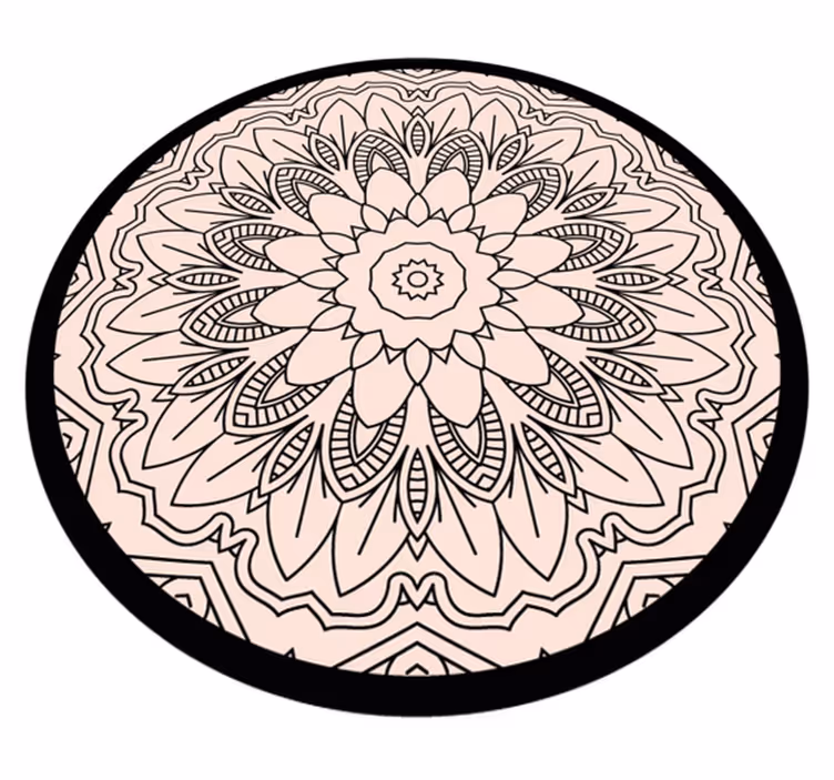 Vinyl teppich mandala schlichtheit - TenStickers