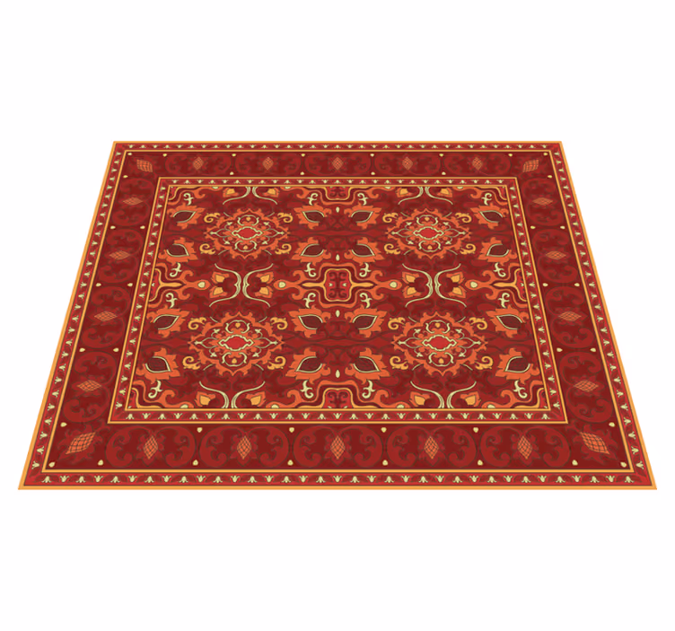 Vinyl Teppich Mandala verziertes medaillon - TenStickers