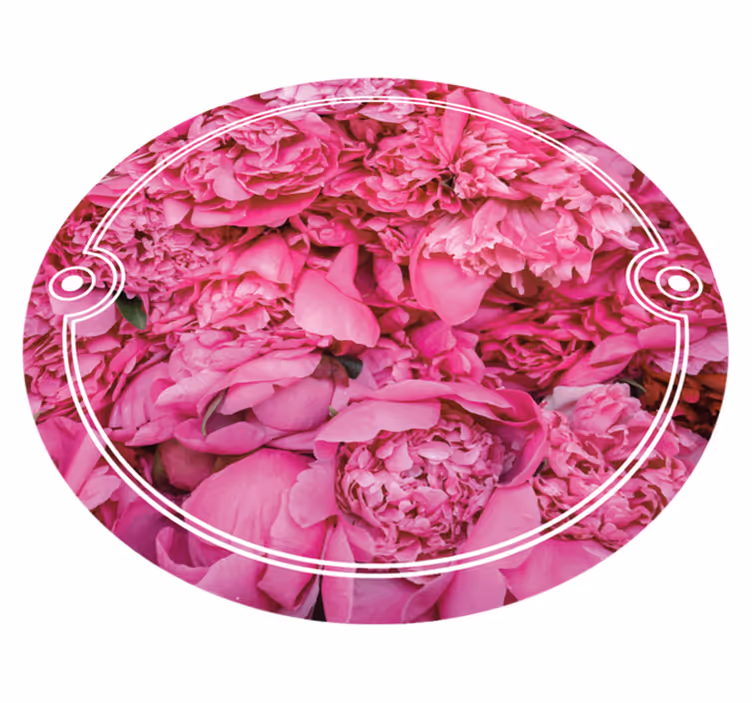 Vinyl Teppich Blumen blumenmeditationsraum - TenStickers