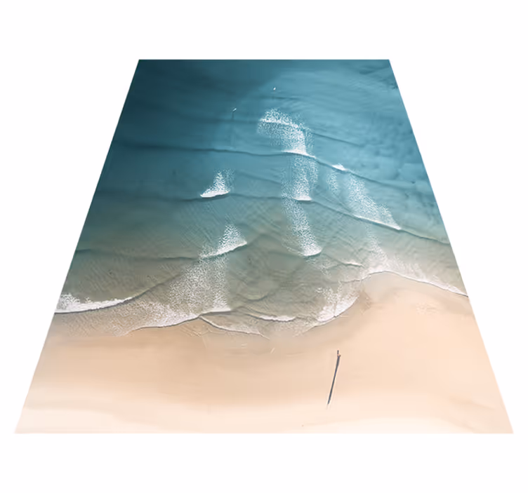 Vinyl teppich natur küstenlinie - TenStickers