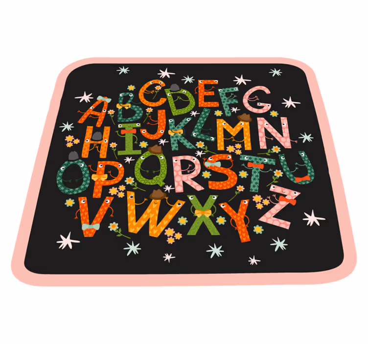 Vinyl teppich alphabet buchstabenzauber - TenStickers