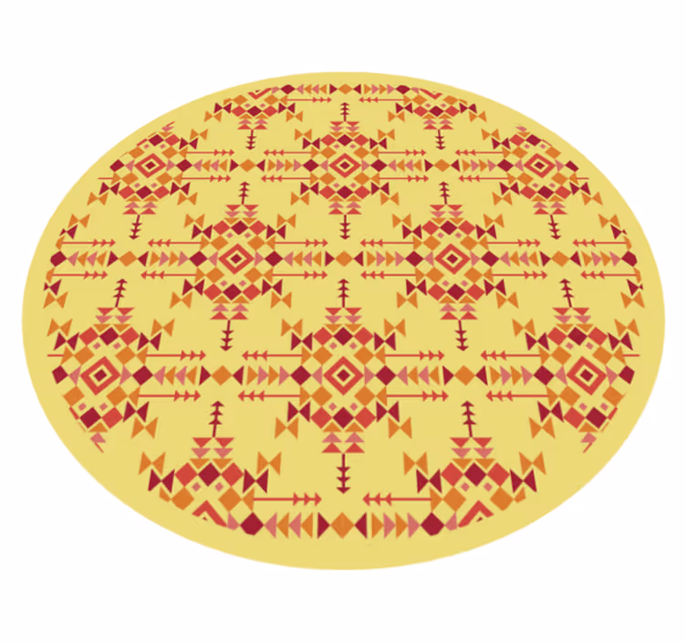 Vinyl Teppich Ethnisch ethnische symmetrie - TenStickers