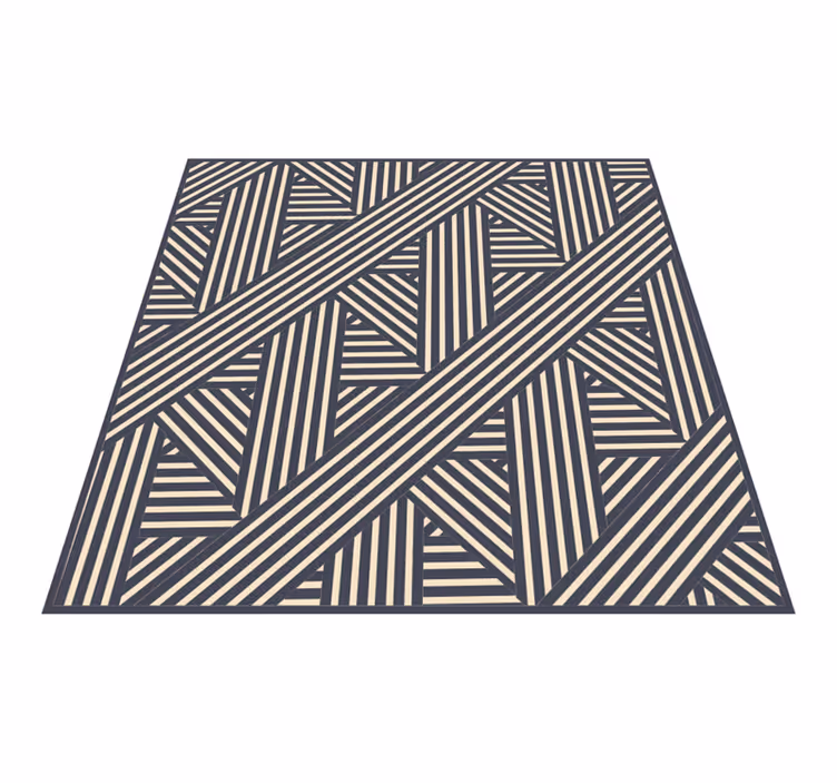 Vinyl Teppich geometrisch geometrische diagonalen - TenStickers
