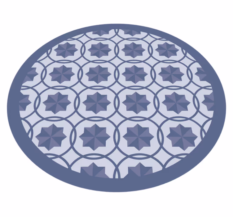 Vinyl Teppich geometrisch symmetrisches geometrisches muster - TenStickers