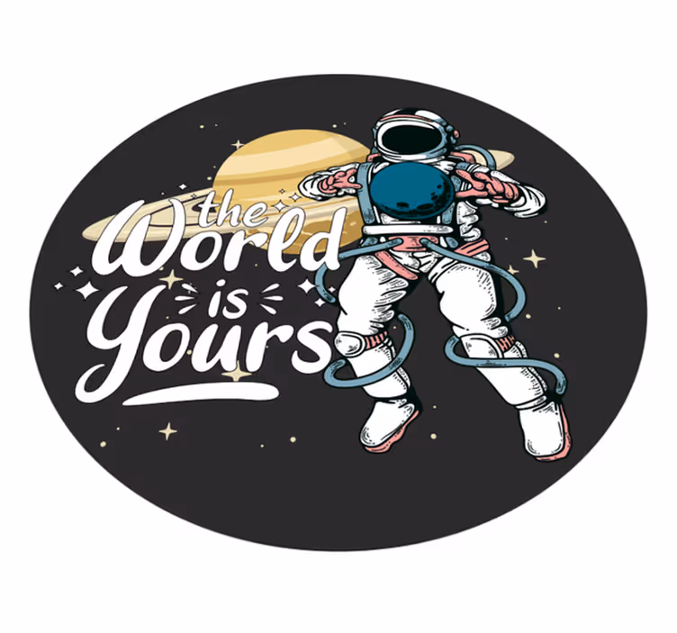 Vinyl Teppich Jugendzimmer astronautenerkundung - TenStickers