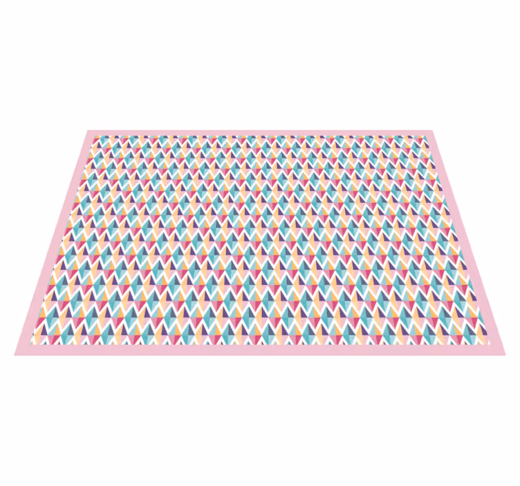 Vinyl Teppich Badezimmer läufer mit geometrischem muster - TenStickers