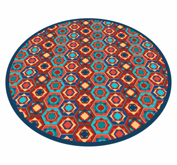 Vinyl Teppich geometrisch geometrischer harmoniekreis - TenStickers