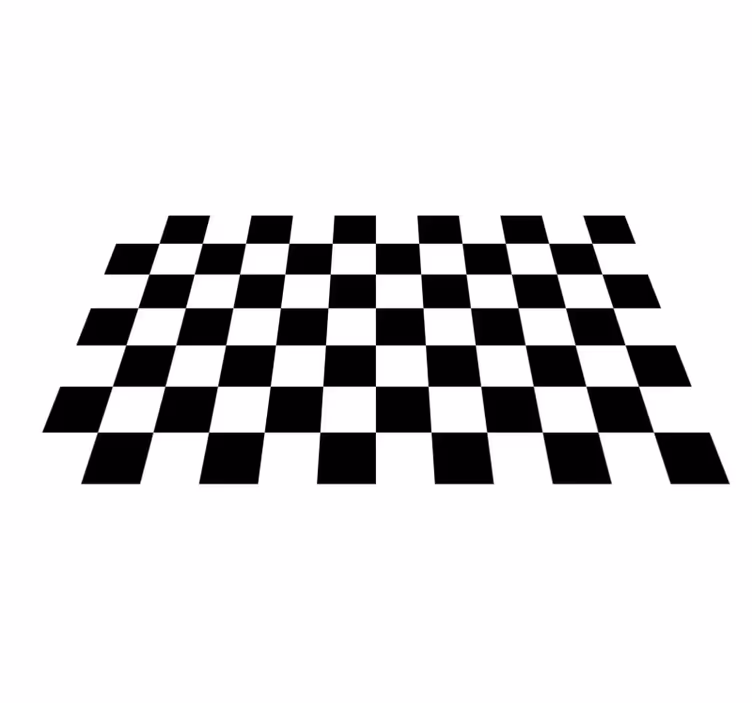 Vinyl Teppich geometrisch kariertes muster - TenStickers