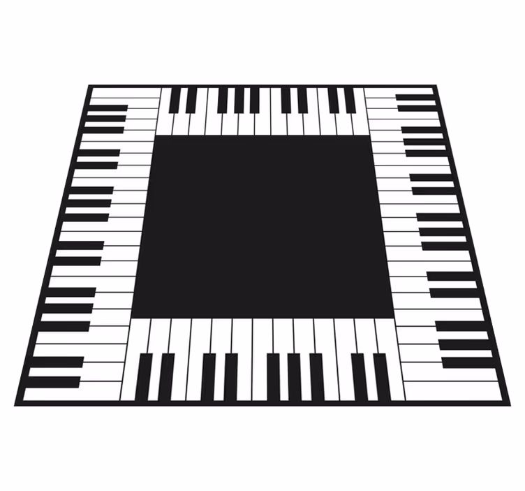 Vinyl Teppich Spiele klaviertastatur-layout - TenStickers
