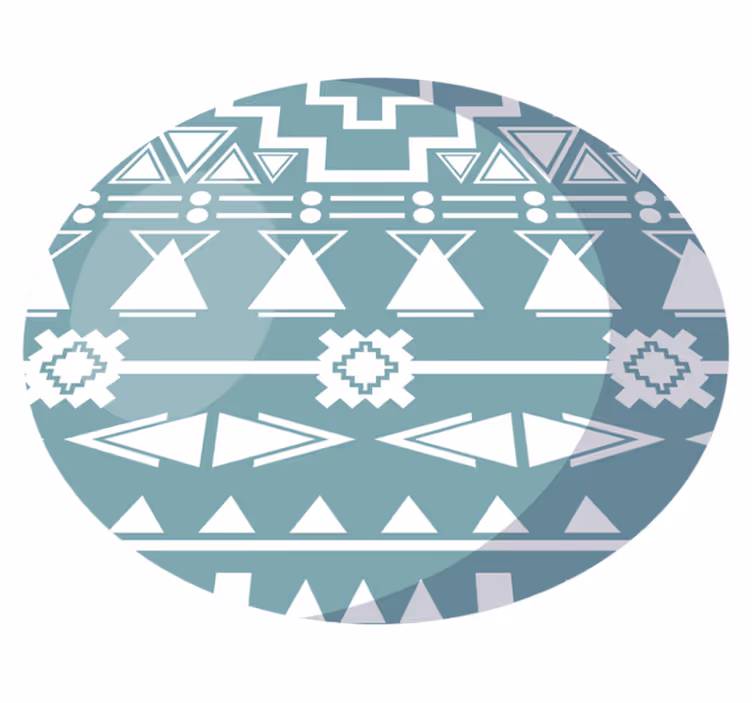 Vinyl Teppich geometrisch stammes-geometrie - TenStickers