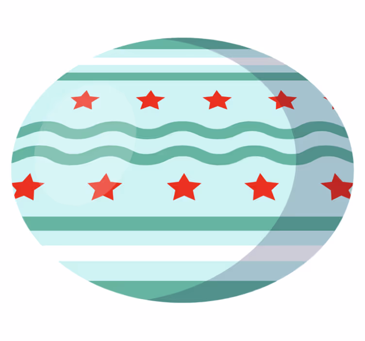 Vinyl Teppich Sterne wasserstern-motiv - TenStickers