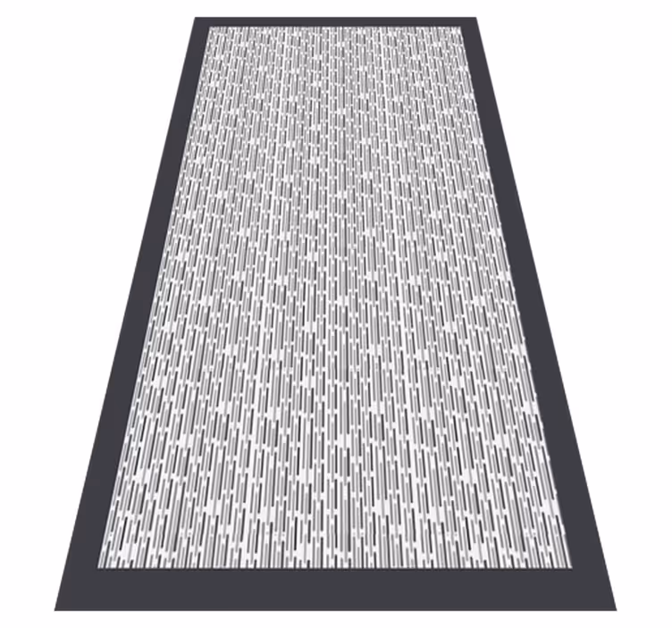 Vinyl Teppich geometrisch monochrom geometrisch - TenStickers
