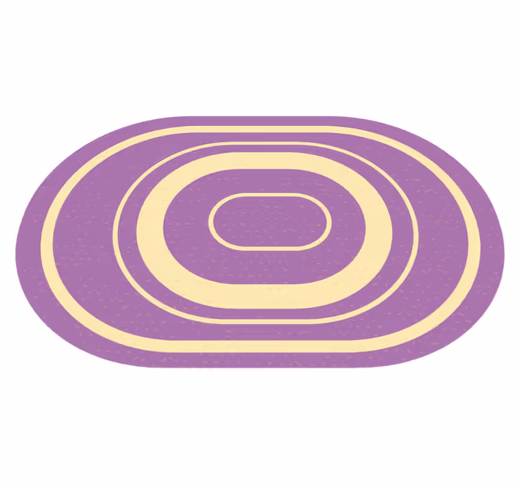 Vinyl Teppich Badezimmer konzentrische ellipsen - TenStickers