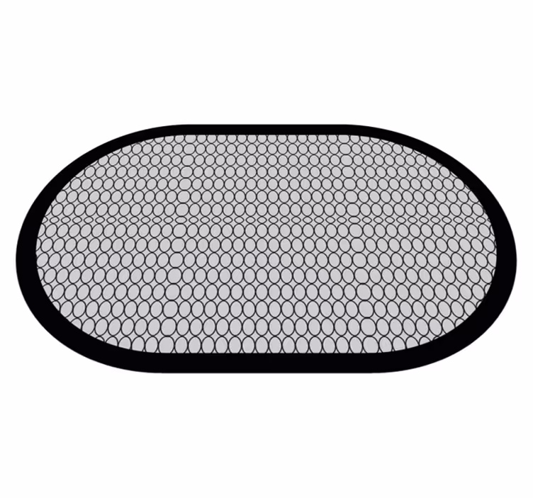 Vinyl Teppich Badezimmer badematte mit wabenmuster - TenStickers
