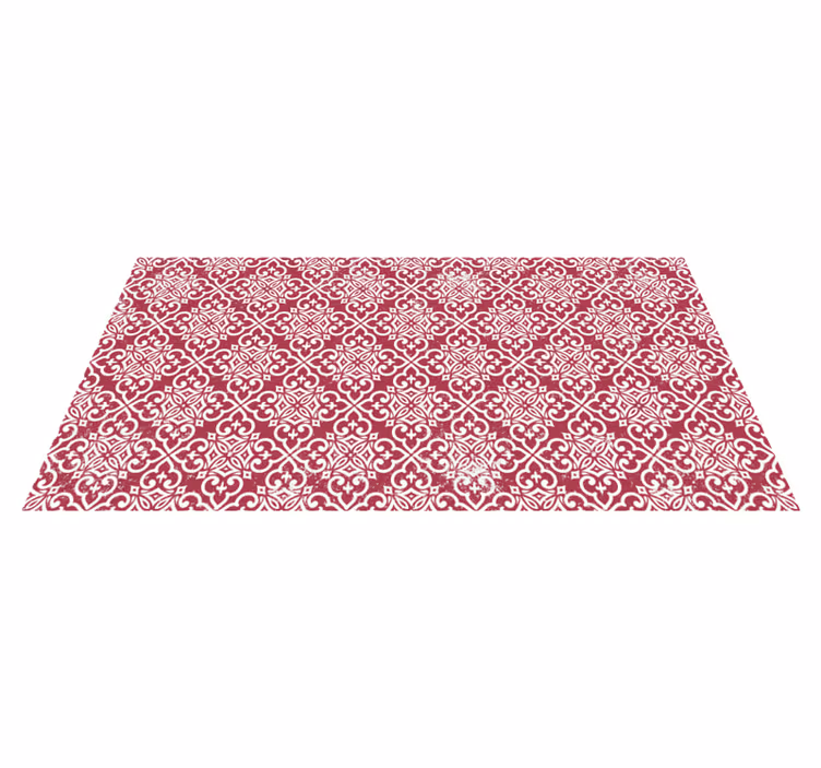Vinyl teppich mandala mit filigranem motiv - TenStickers