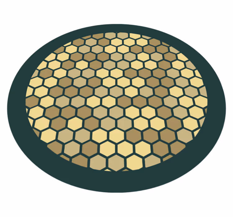 Vinyl Teppich geometrisch geometrische waben - TenStickers