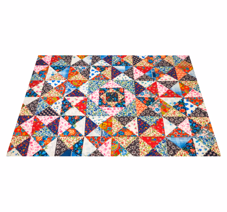 Vinyl teppich mosaik im patchwork design - TenStickers