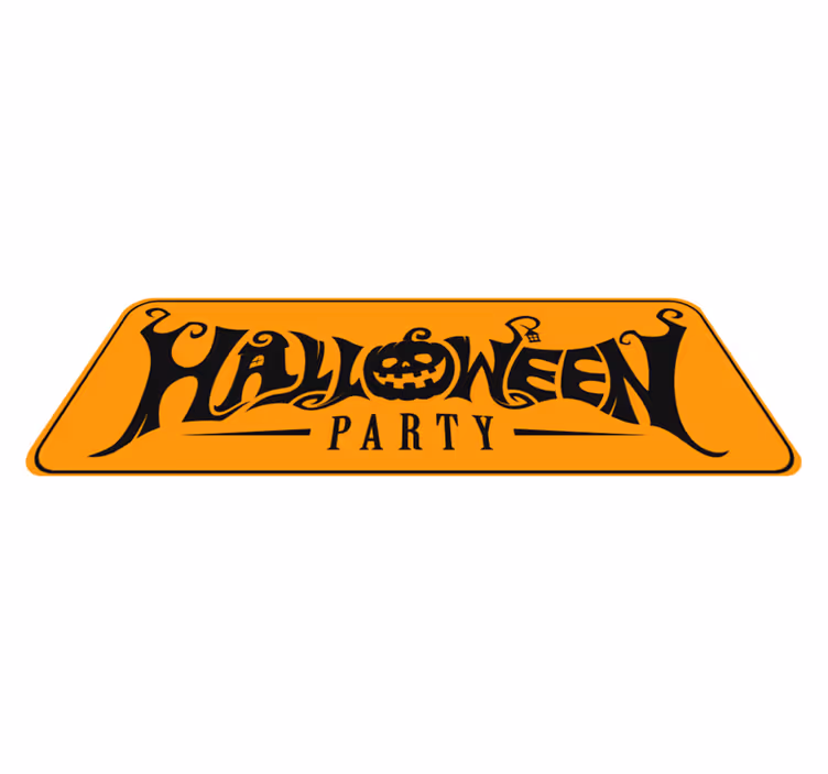 Vinyl teppich halloween festliches banner - TenStickers