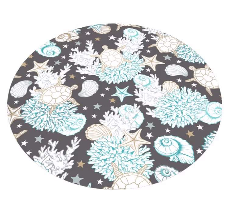 Vinyl Teppich Tiere meeresmotiv - TenStickers