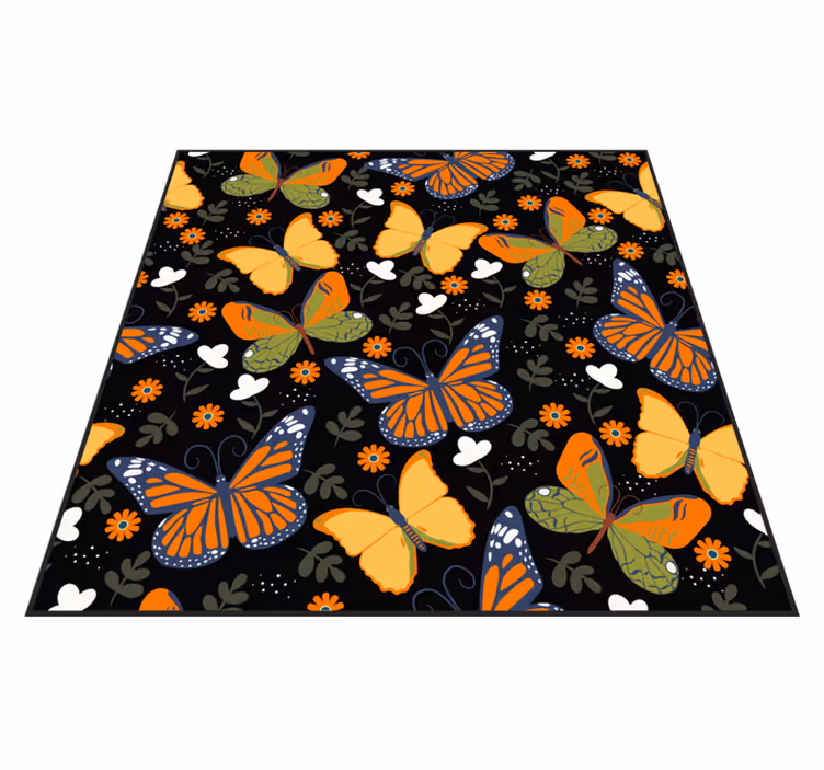 Vinyl Teppich Tiere schmetterlingsmotiv - TenStickers