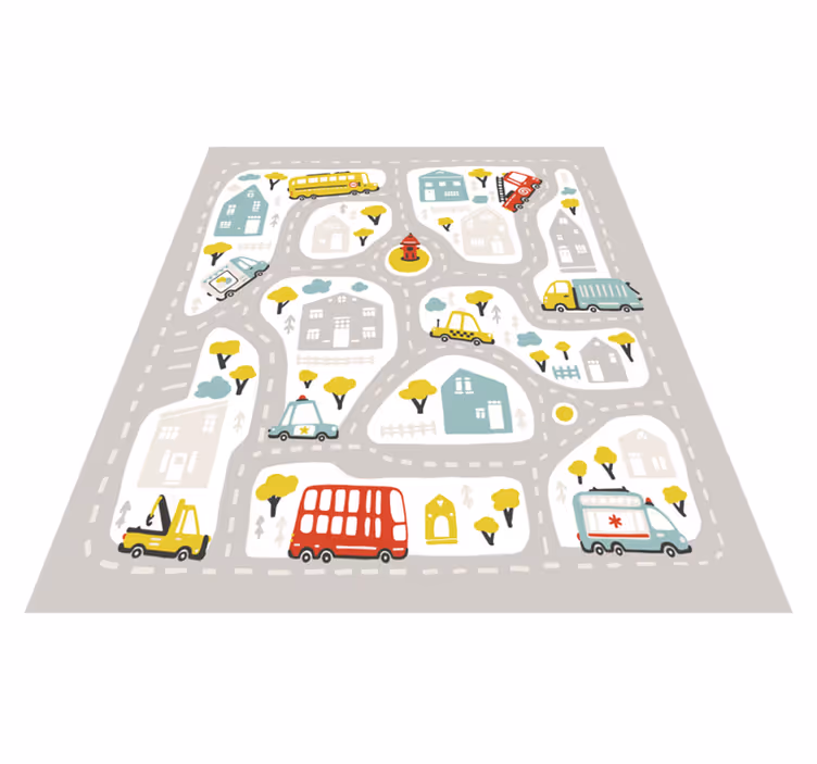 Vinyl Teppich Straßen stadtverkehrsweg - TenStickers